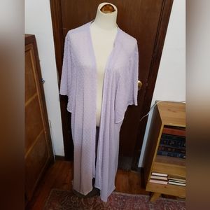 Torrid violet maxi length shrug size 5